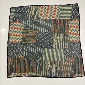 Vintage Caro Laurie LTD Patchwork Scarf - Eclectic Boho Design